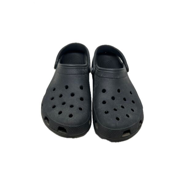 Crocs Charcoal Gray Clogs Mens 10 Womans 12 - Picture 1 of 3